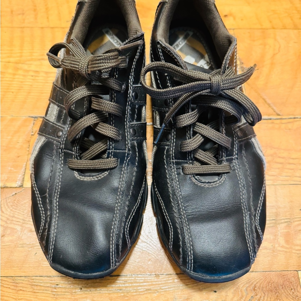 Skechers Men's Black Lace-Up Athletic Sneakers